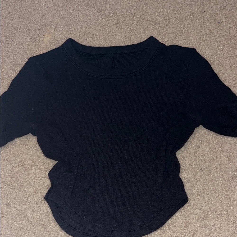 lululemon athletica Black Crop Top